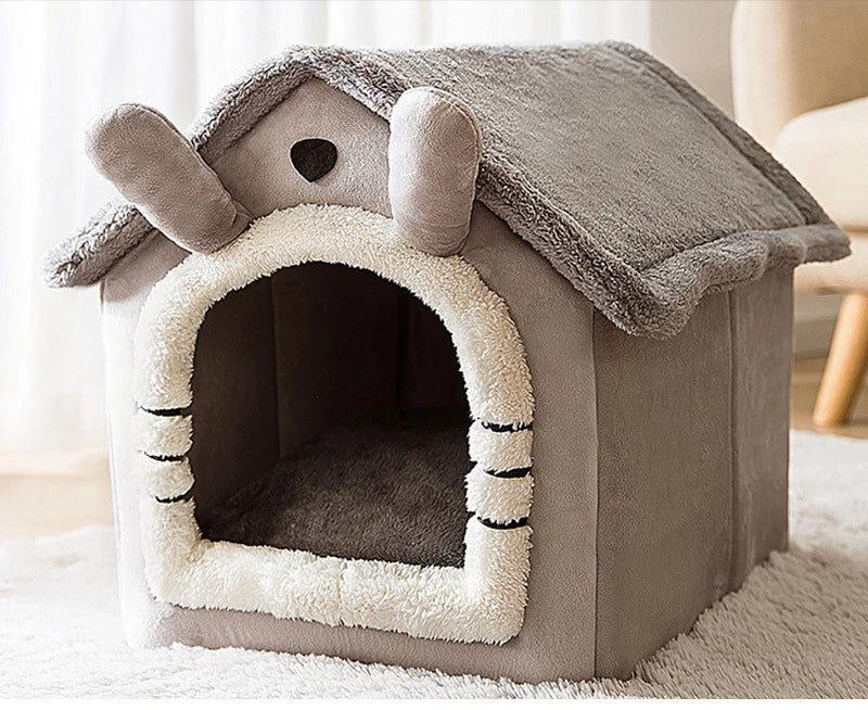 Hundebox, weich und waschbar – Grau, für den Innenbereich