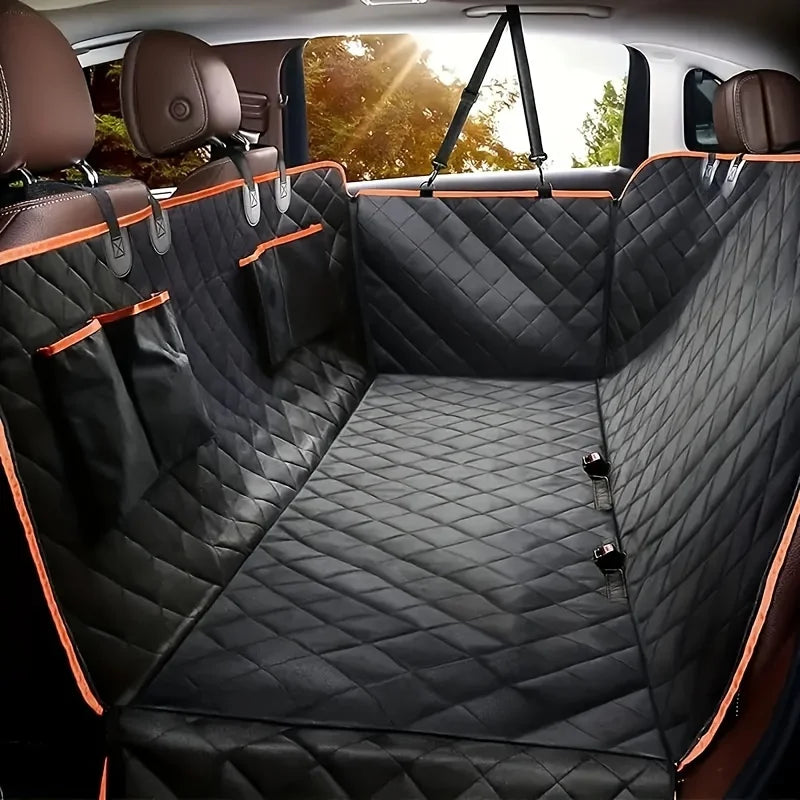 Wasserdichte Hundehängematte fürs Auto – 600D Oxford-Gewebe – Schwarz