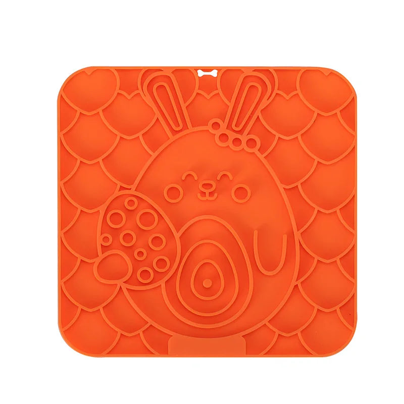 Silikon-Leckmatte für Hunde– Slow Feeder & Badafleiding, 25×15 cm
