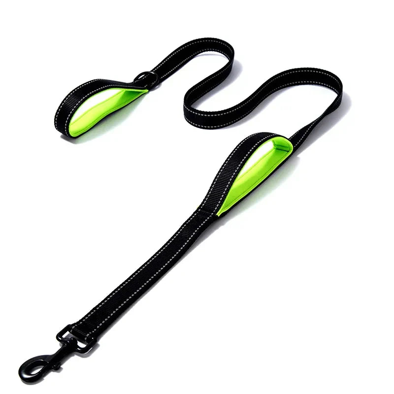Hochleistungs-Doppelhalsband für Hunde – Kette und Nylon, 150–180 cm