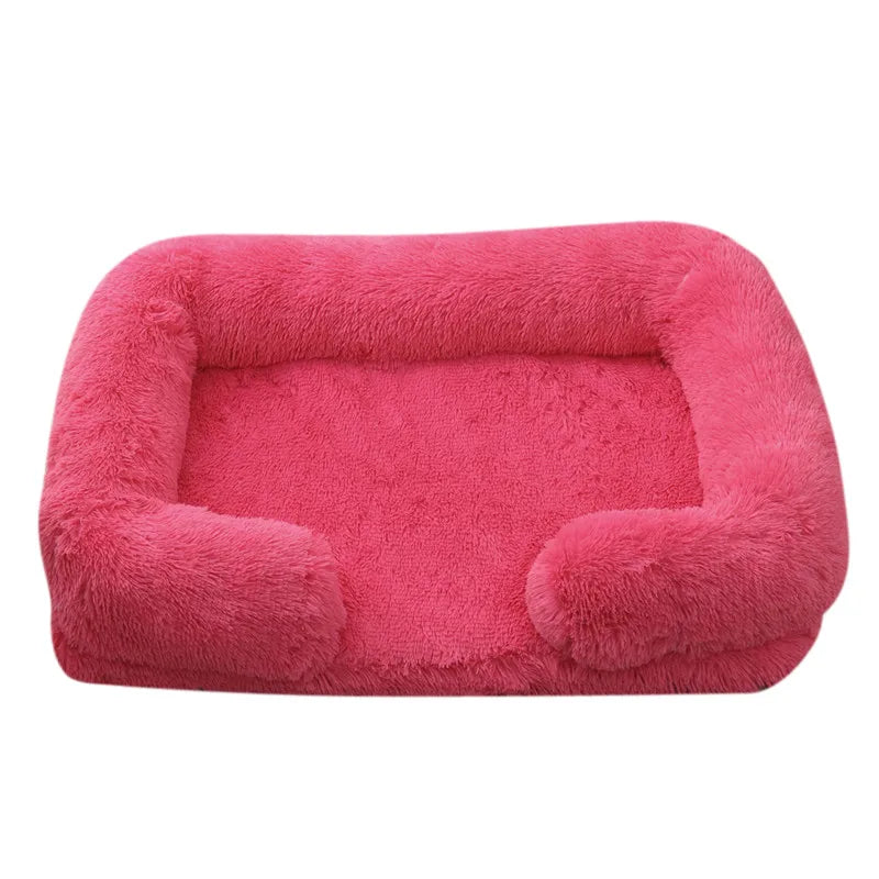 Premium-Hundebett aus dickem Plüsch für große Hunde – Warm und fest (S - XL)