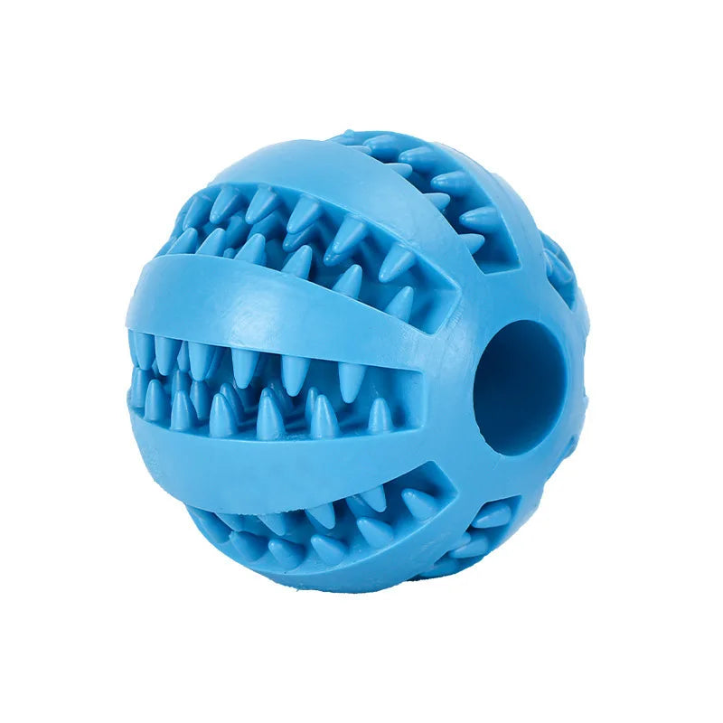 Interaktiver Hundeball aus Gummi – Zahnreinigung, befüllbar, Ø 5/7 cm