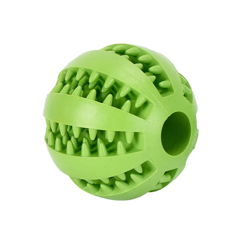 Interaktiver Hundeball aus Gummi – Zahnreinigung, befüllbar, Ø 5/7 cm