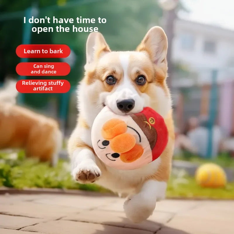 Interaktives, per USB aufladbares Hundespielzeug – Plüschball 15 cm