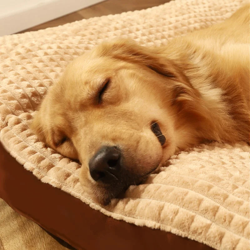 Graues Fleece-Hundebett – Weiches Schlafbett für Hund oder Katze