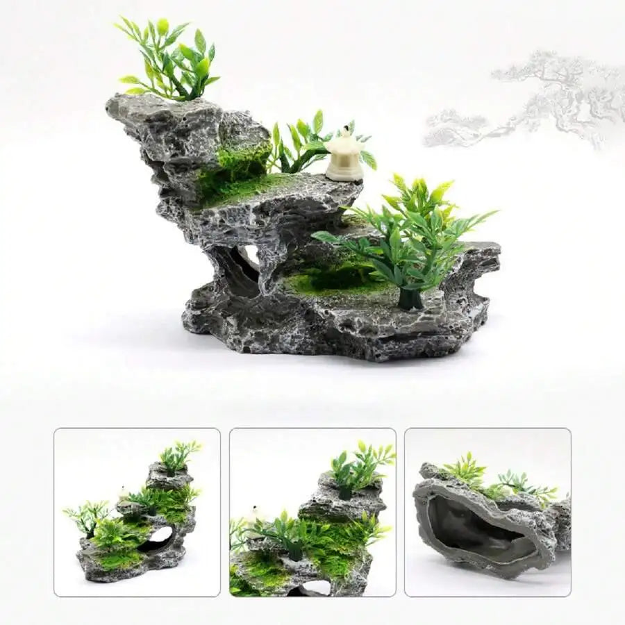 Set dekorativer Steine für Aquarien