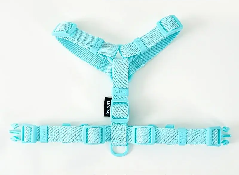 MacaroneWalk – Verstellbares Hundegeschirr-Set mit Halsband und Leine