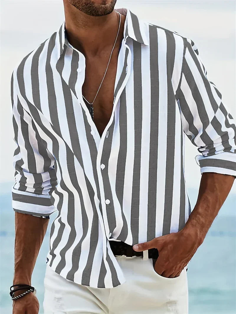 Bastian lässiges Herrenhemd aus Leinen – sommerlicher Casual-Look