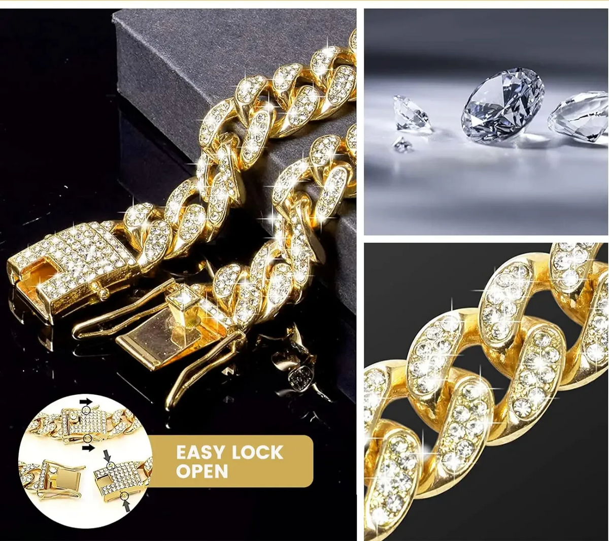 RoyalPaw Diamant-Kubanische Hundekette