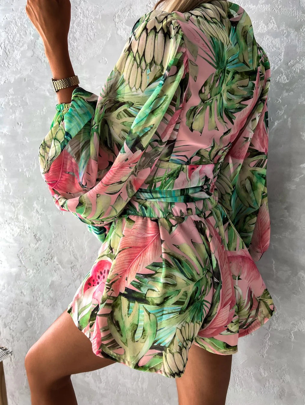 Lunessa Damen Wickeltop & Shorts Set | Leichtes Zweiteiliges Sommer Outfit