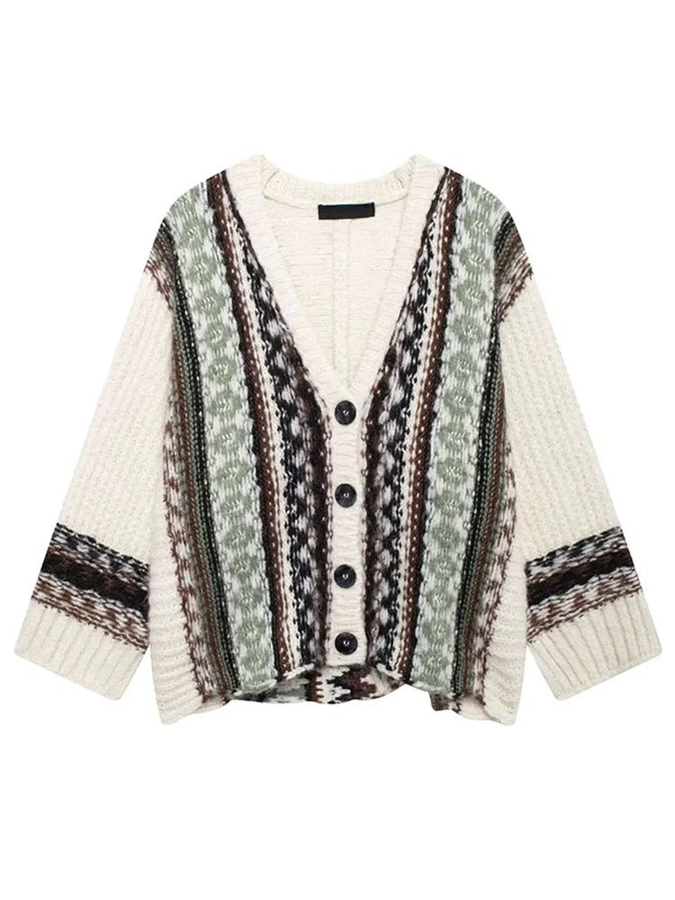 Svenja Damen Pullover mit Häkelstoff-Struktur – Ganzkörperansicht