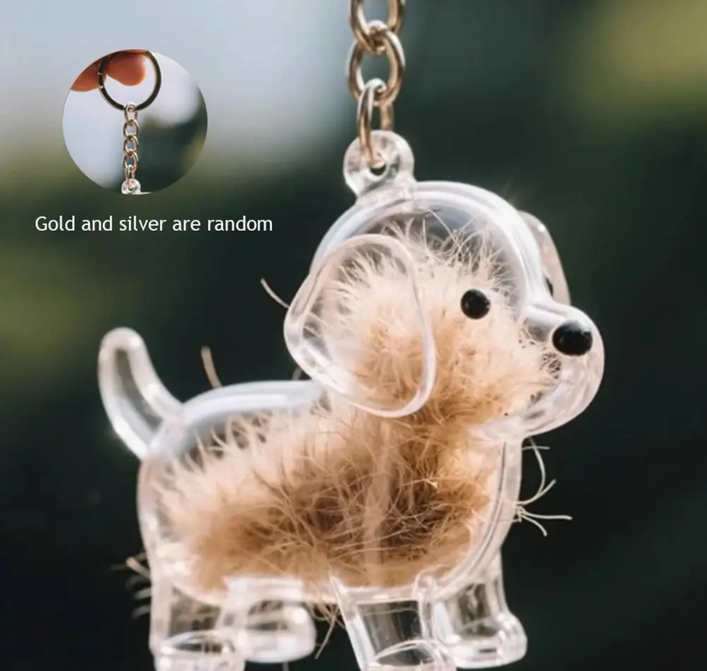 MemoriPaw Schlüsselanhänger zur Aufbewahrung von Hundehaaren