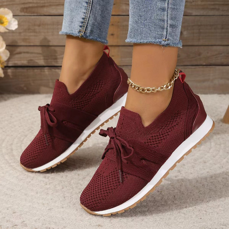 Fiona Damen Sneaker Detailansicht Strickstruktur – leichter Tragekomfort