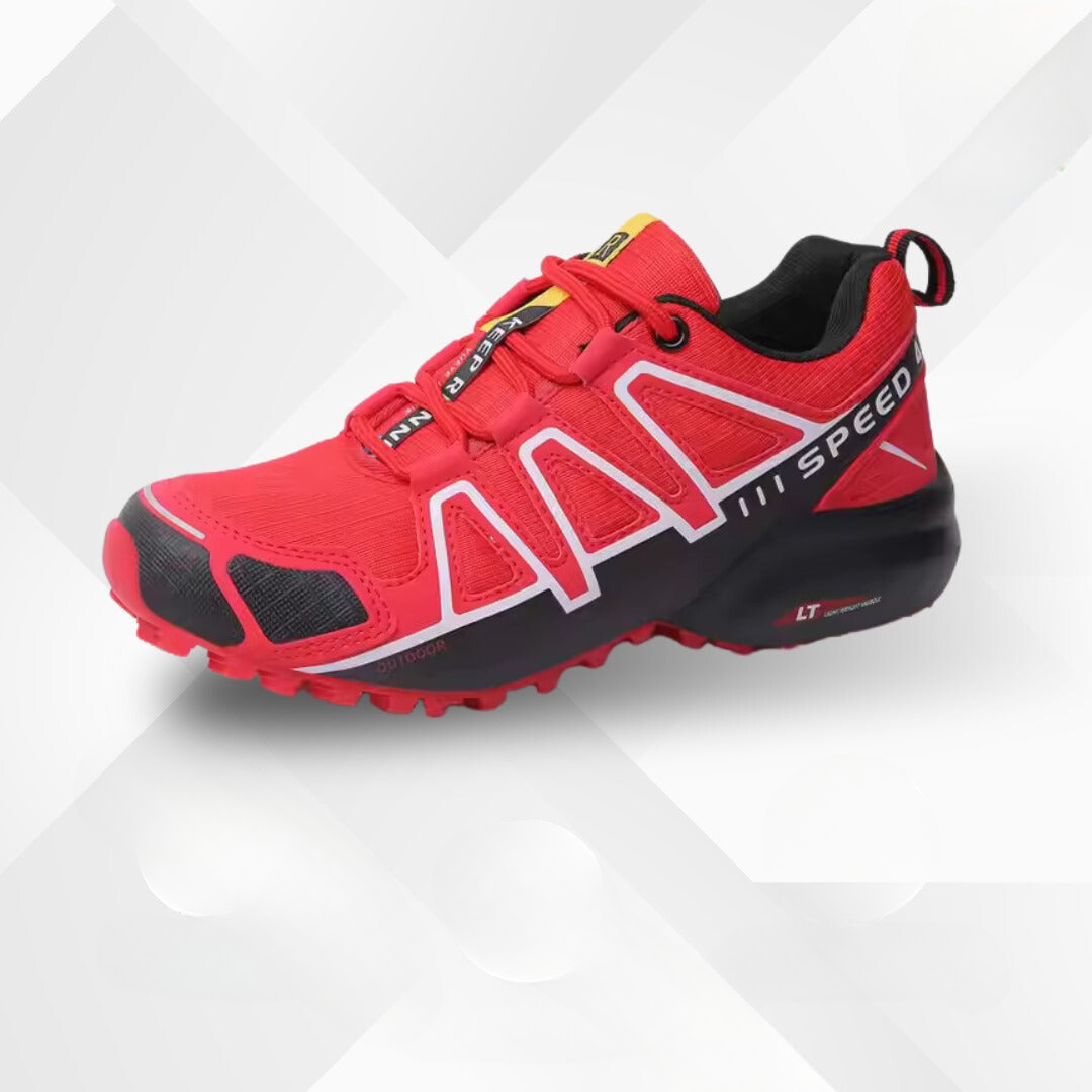 Trekkaro Wanderschuhe Schwarz, klassische Farbvariante Seitenansicht