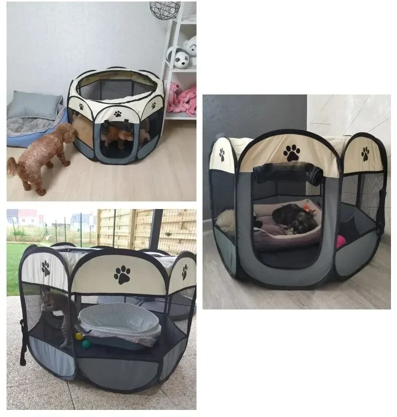 PAW-DOME Tragbares Faltbares OctaPet Zelt