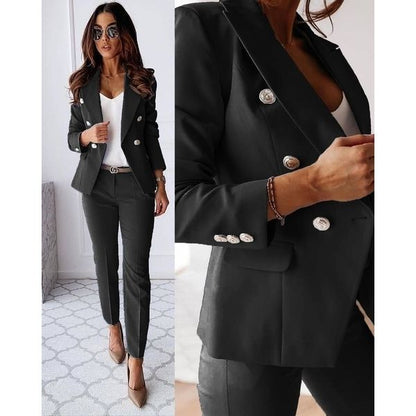 Elowen Damen Blazer & Hosenanzug Set | Elegantes Business Outfit
