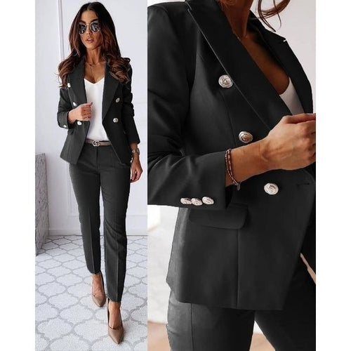 Elowen Damen Blazer & Hosenanzug Set | Elegantes Business Outfit