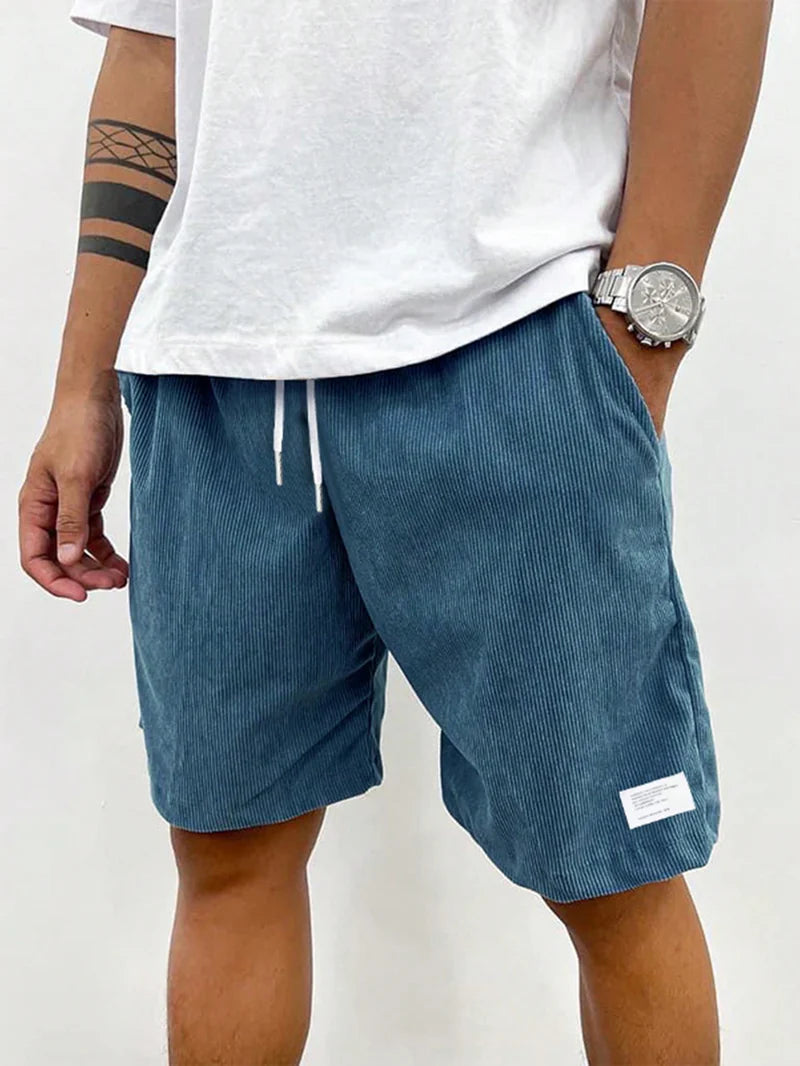 Westbrook Herren Stretch Cord Shorts | Bequeme Leichte Freizeithose für den Sommer
