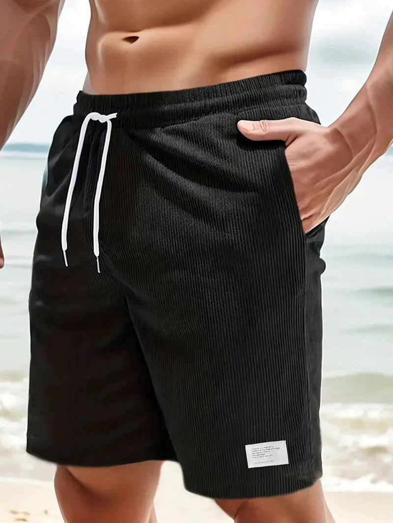 Westbrook Herren Stretch Cord Shorts | Bequeme Leichte Freizeithose für den Sommer