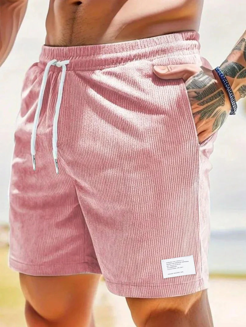 Westbrook Herren Stretch Cord Shorts | Bequeme Leichte Freizeithose für den Sommer