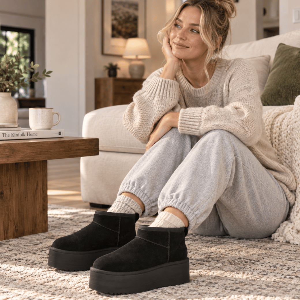 Classic Ultra Mini Platform | Damen Sheepskin-Boots mit Plateau