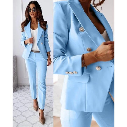 Elowen Damen Blazer & Hosenanzug Set | Elegantes Business Outfit