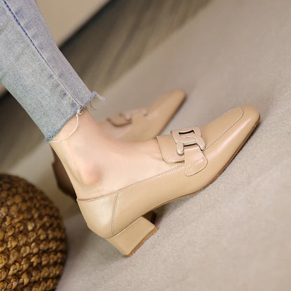 Rosaline Damen Leder Mary Jane Schuhe | Bequeme Komfortschuhe mit Verstellbarem Riemen
