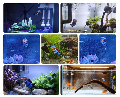 AquaFloat Schwimmender Taucher Aquarium Dekoration