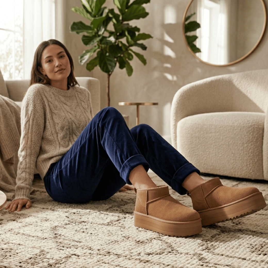 Classic Ultra Mini Platform | Damen Sheepskin-Boots mit Plateau