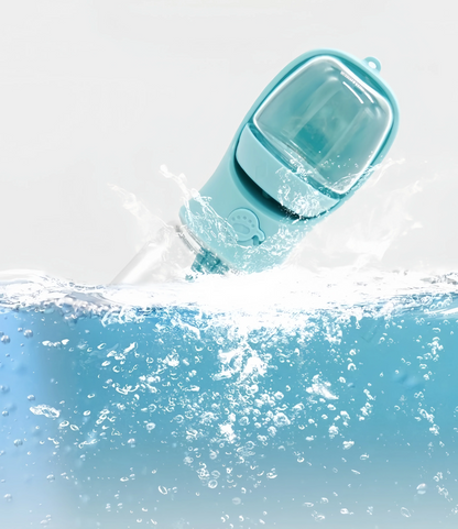 DUOPET 2-in-1 Tragbare Trinkflasche & Lebensmittelbehälter
