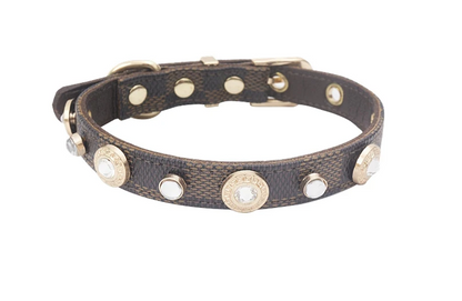 LuckyLuxe Clover Collar – Luxus-Halsband aus PU-Leder