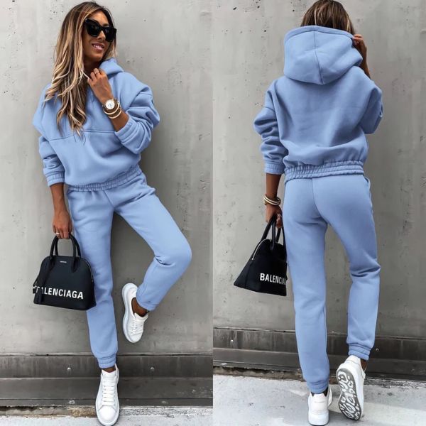 Harlow Damen Lounge Set | Weiches Sweatshirt & Jogginghose Zweiteiler