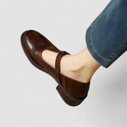 Clairmont Damen Orthopädische Mary Jane Schuhe | Gepolsterte Komfortschuhe mit Verstellbarem Riemen