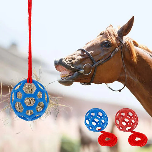 EquiCalm TreatSphere – Slow-Feeder Heu- & Snackball für Pferde, Ziegen und Schafe