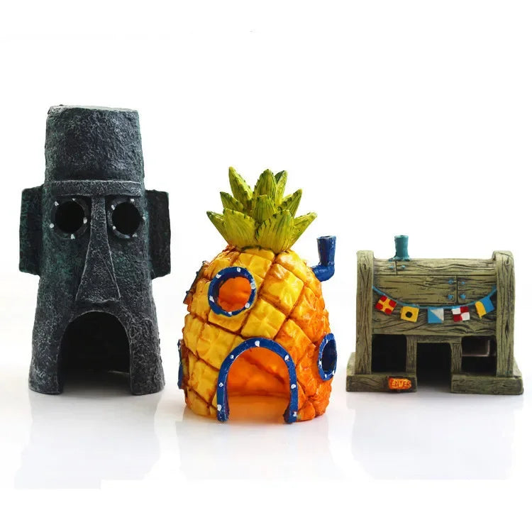 Ananas-Dekorationsornament fürs Aquarium