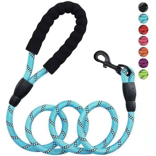 Reflektierende Nylon-Hundeleine 150 cm – Komfort & Sichtbarkeit