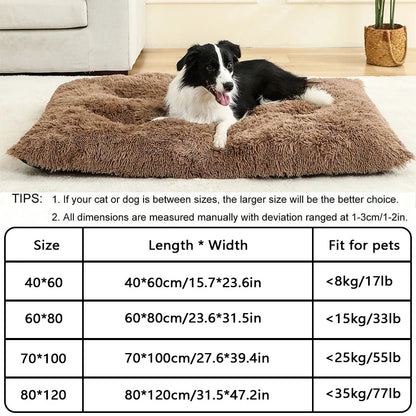 Plüsch-Hundebett – Weicher Korb für Hund oder Katze (60–70 cm)