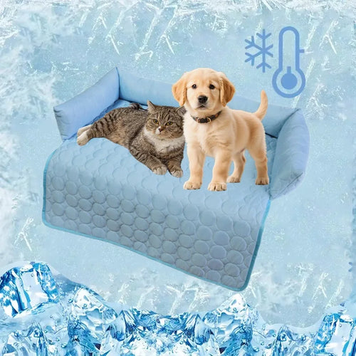 COOLREST – Kühlende Hundematte für den Sommer | Atmungsaktive, waschbare und rutschfeste Liege für Hunde und Katzen