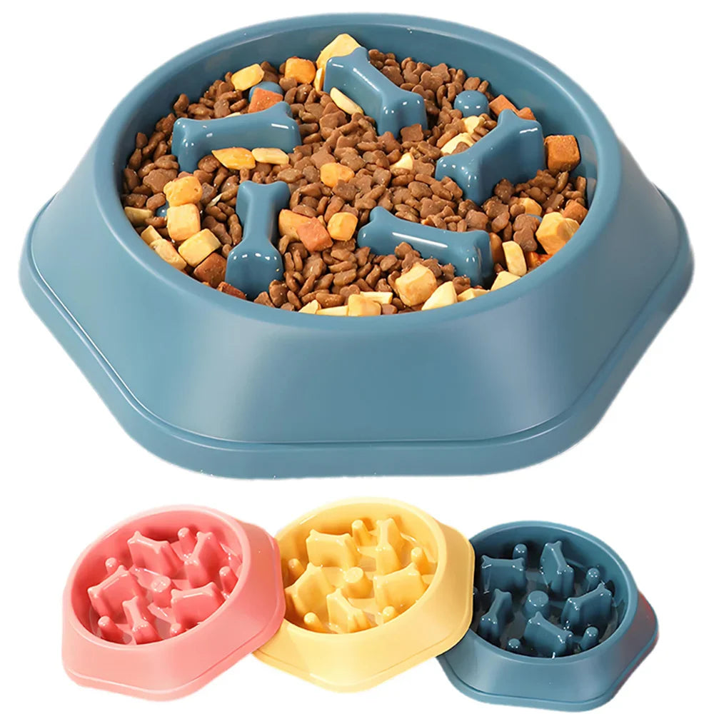 Fressnapf mit Anti-Schlingen-Funktion – BPA-freier Kunststoff, Ø 20 cm, Blau