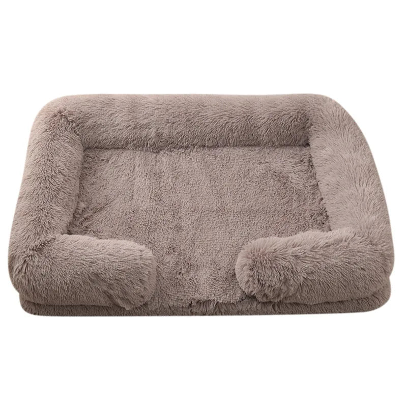 Premium-Hundebett aus dickem Plüsch für große Hunde – Warm und fest (S - XL)