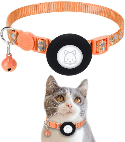 SafePaw Reflektierendes Airtag-Halsband mit Glöckchen
