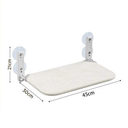 Katzenhängematte mit Fenster – Saugnapf – Atmungsaktives Material – 45 x 30 cm – Max. 10 kg