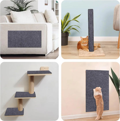 Kratzmatte für Katzen, selbstklebend aus Sisal – individuell zuschneidbar, Möbelschutz