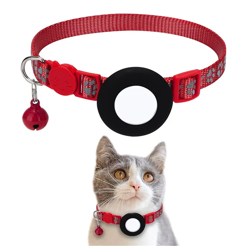 SafePaw Reflektierendes Airtag-Halsband mit Glöckchen