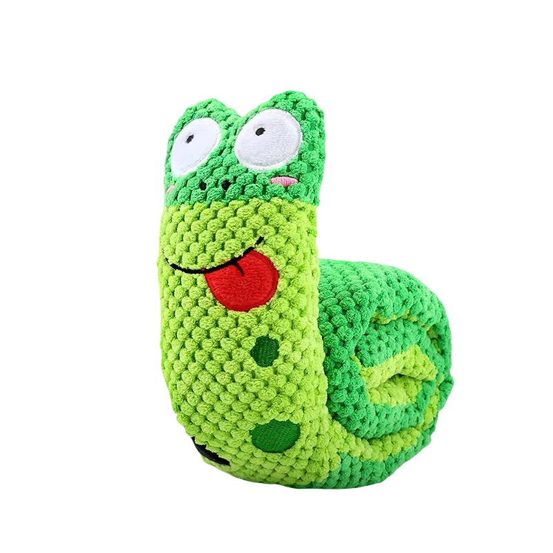 Plüsch-Schnüffelspielzeug für Hunde – Schneckenform, 20 cm, mehrfarbig