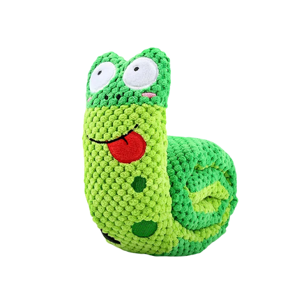 Plüsch-Schnüffelspielzeug für Hunde – Schneckenform, 20 cm, mehrfarbig