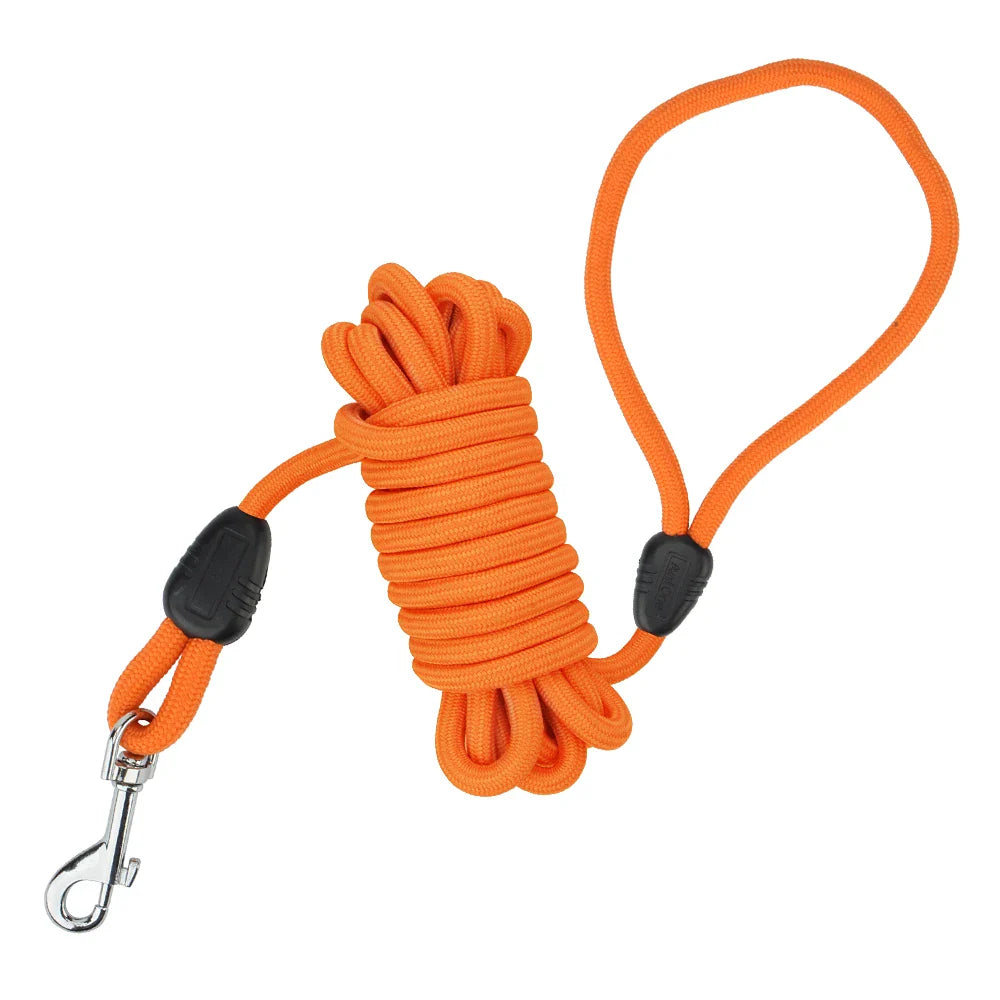 Lange Hundeleine 5 m/10 m, Polyester – Schaumstoffgriff, mehrfarbig