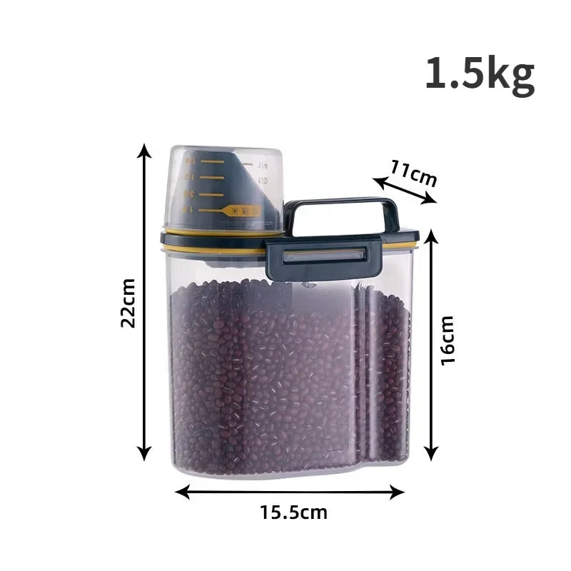 FreshLock 1.5kg/2kg Messbecher & Futterbehälter für Hunde und Katzen