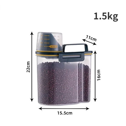 FreshLock 1.5kg/2kg Messbecher & Futterbehälter für Hunde und Katzen