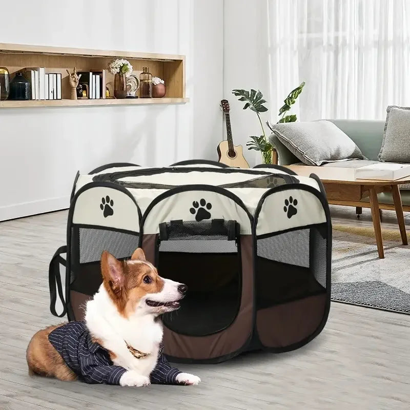 PAW-DOME Tragbares Faltbares OctaPet Zelt